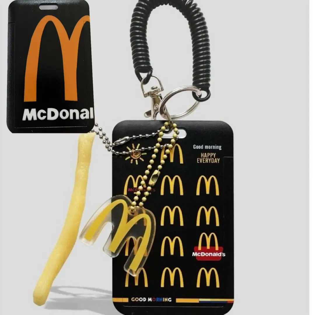 Thumbnail of New McDonald's M ID Card Holder Card Case Keychain Black