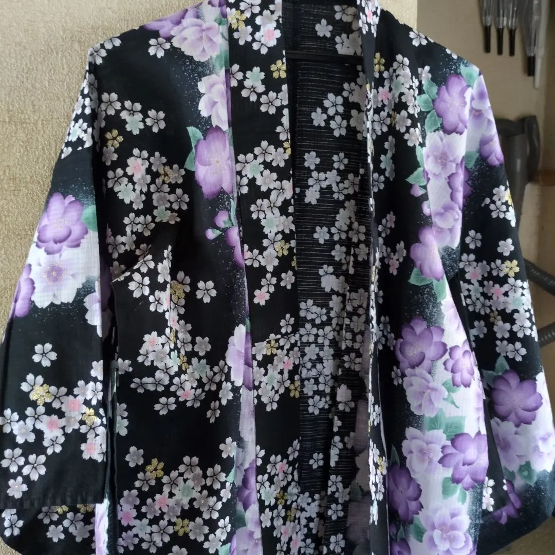 紫花紋樣 浴衣 單品 的縮圖