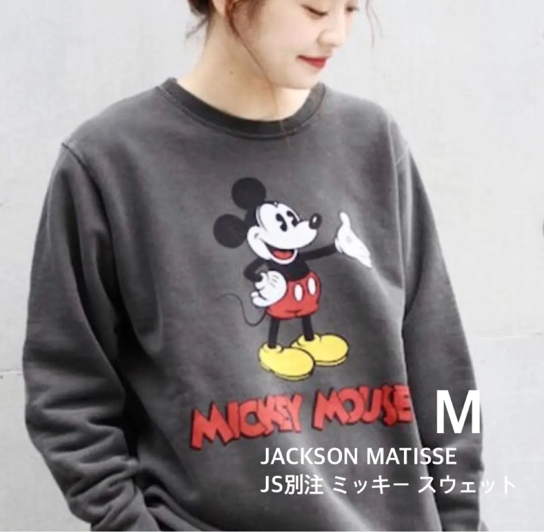 ジャクソンマティス8分袖 ミッキーマウススウェット　Lサイズ 2025年最新】ジャクソンマティス ミッキーの人気アイテム - メルカリ