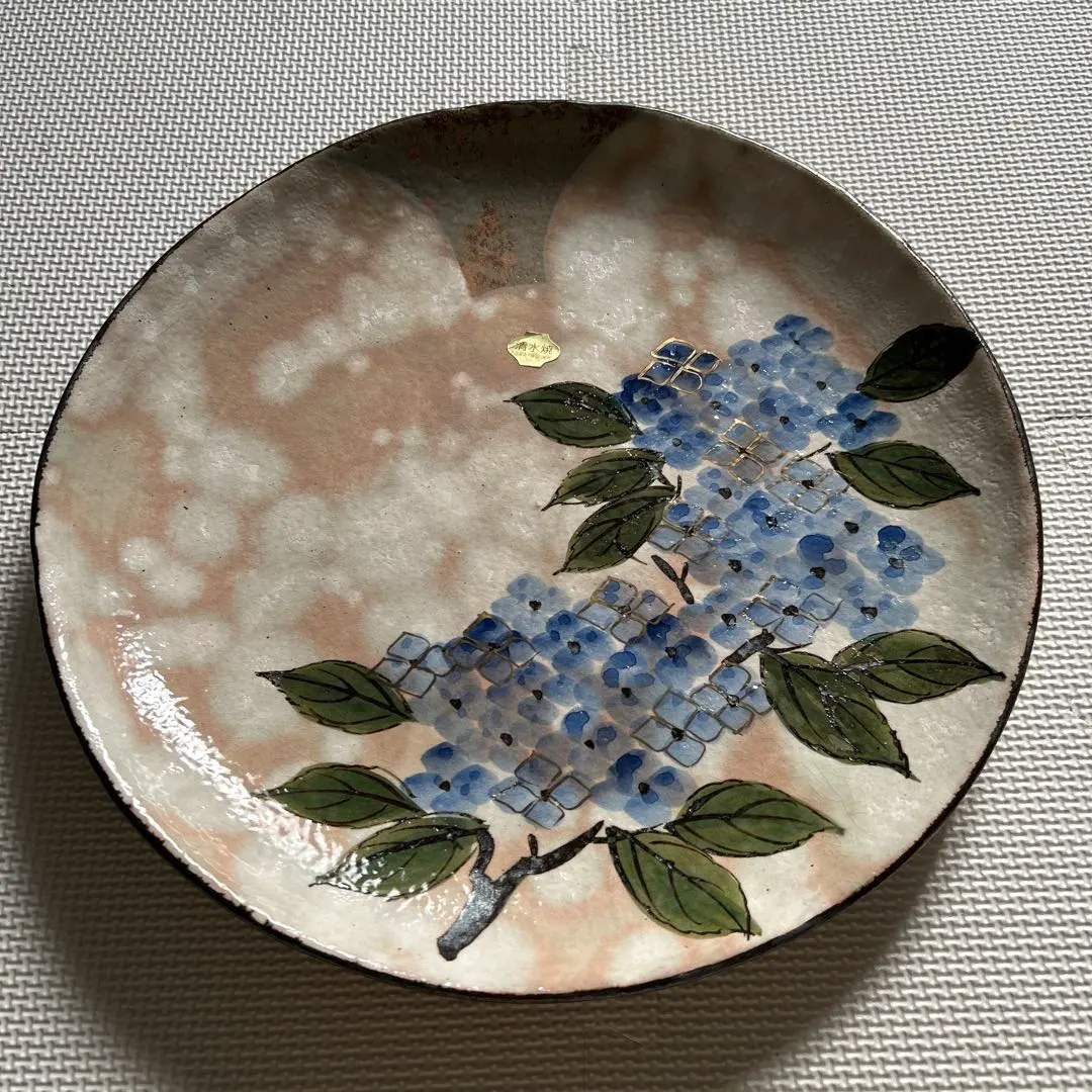 Thumbnail of Kiyomizu-yaki (Kyoto ware) Hydrangea Pattern Ceramic Plate 30cm