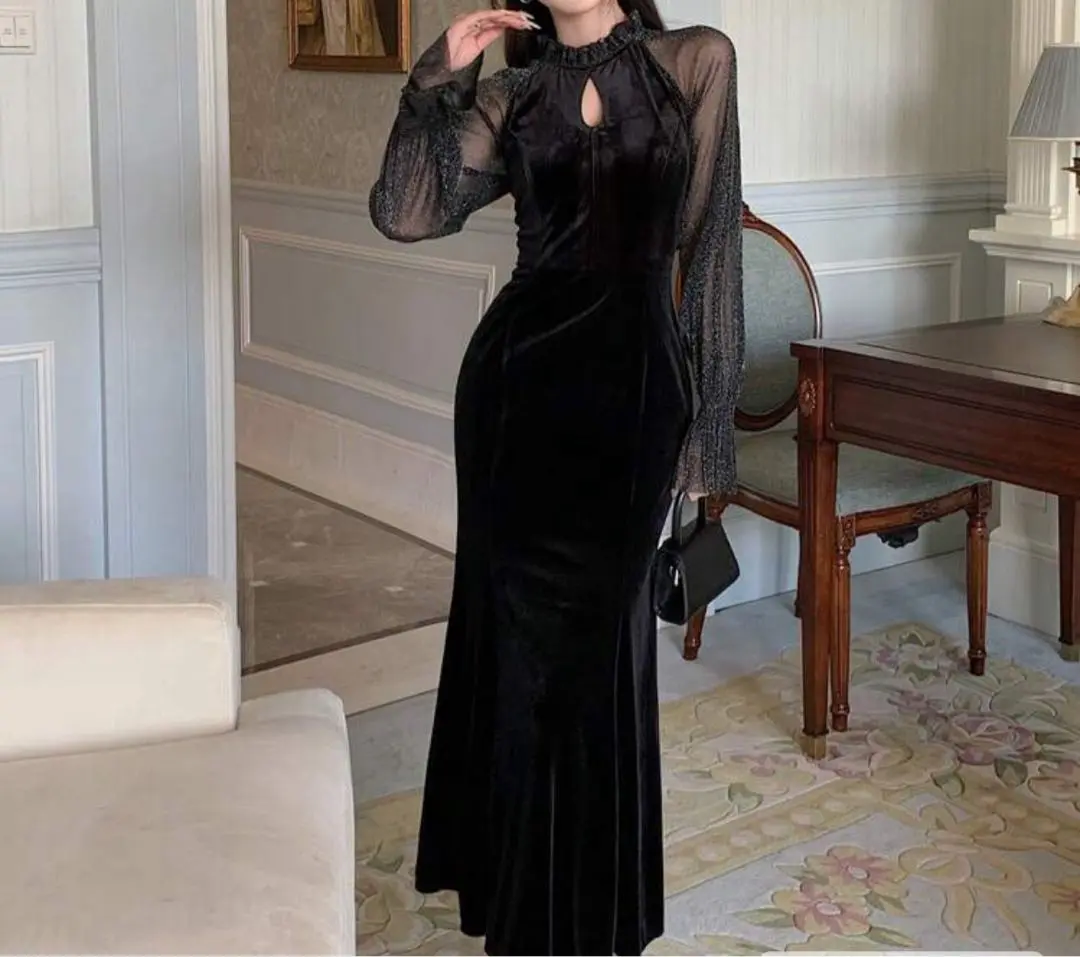 Thumbnail of Velour One-Piece Dress