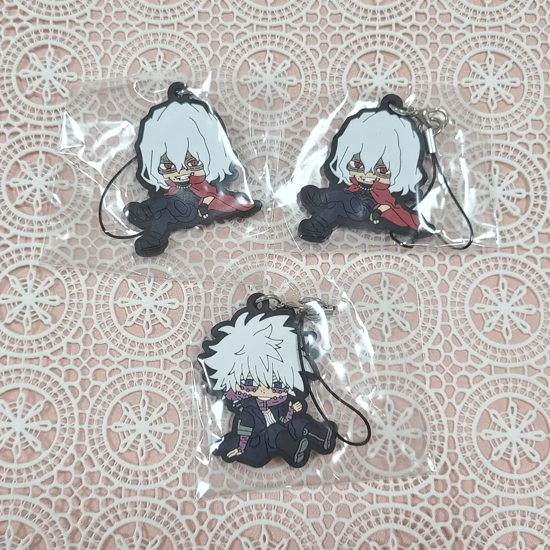 Thumbnail of My Hero Academia rubber strap set: Tomura Shigaraki, Dabi, gacha