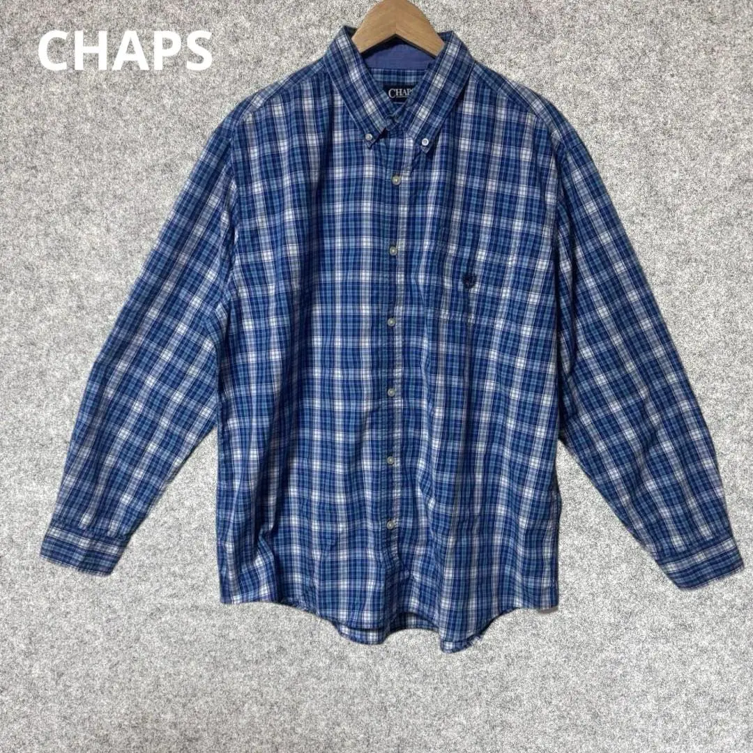 CHAPS 藍白格紋牛津襯衫 的縮圖