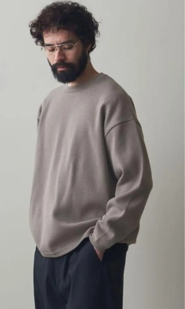 Thumbnail of Steven Alan Milano Rib High Crew Neck Knit -WIDE