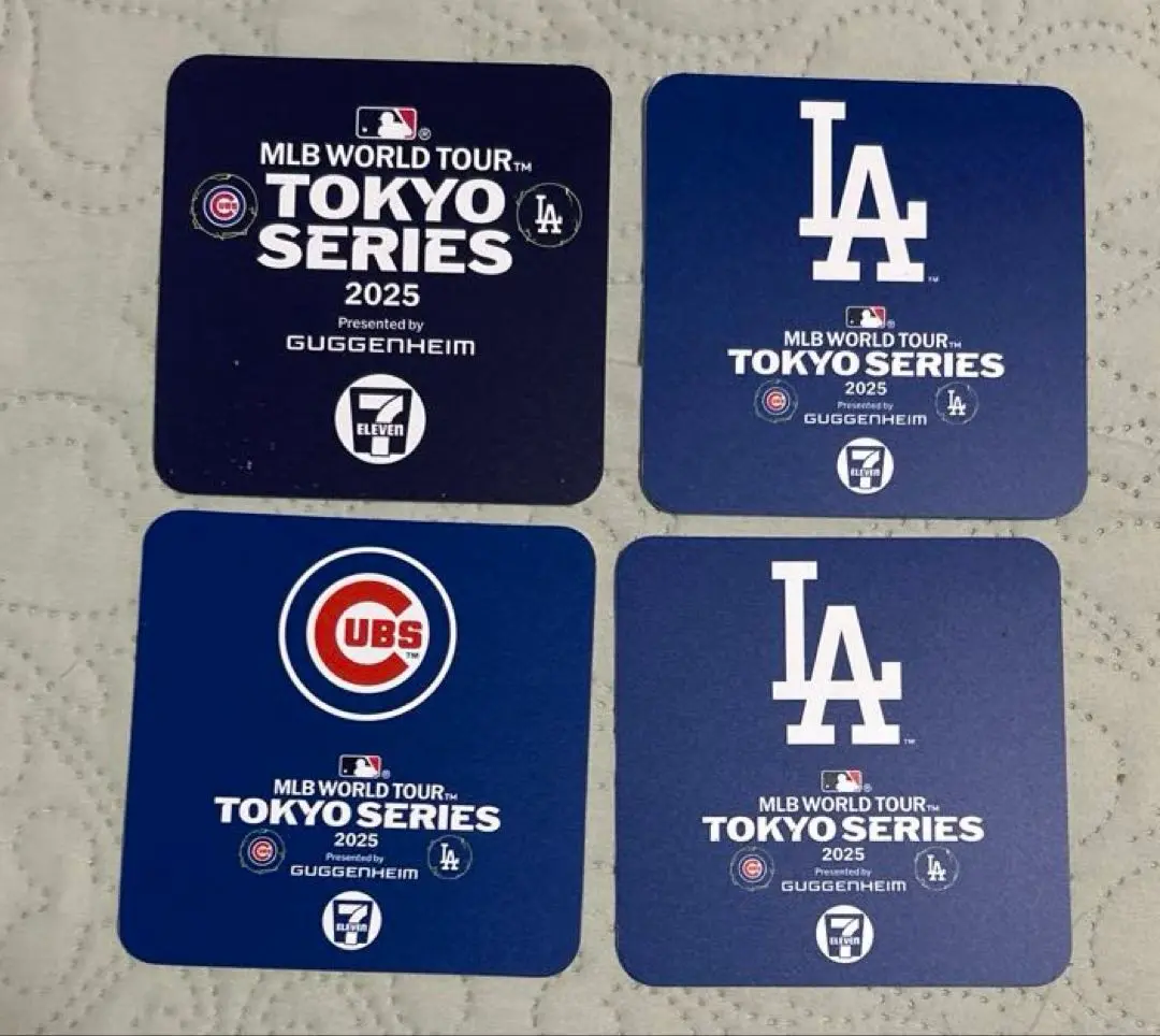 ロサンゼルス　ドジャース コースター 4枚セット（石材） Amazon.co.jp: MLB ロサンゼルス・ドジャース ビニール