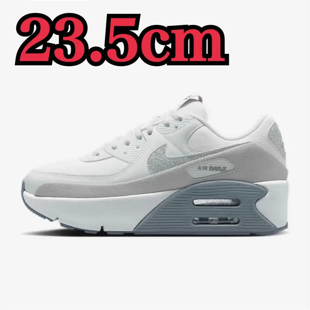 新品未使用♡Nike Air Max 90 LV8 ホワイト/グレー グリッター 国内発送料無料☆大人気ナイキNIKE AIR MAX 90 LV8グリッター