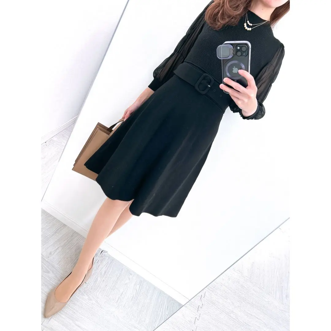 【美品✨】定價23,000日圓❤️Rirandture✨尺寸2✨針織連衣裙 的縮圖