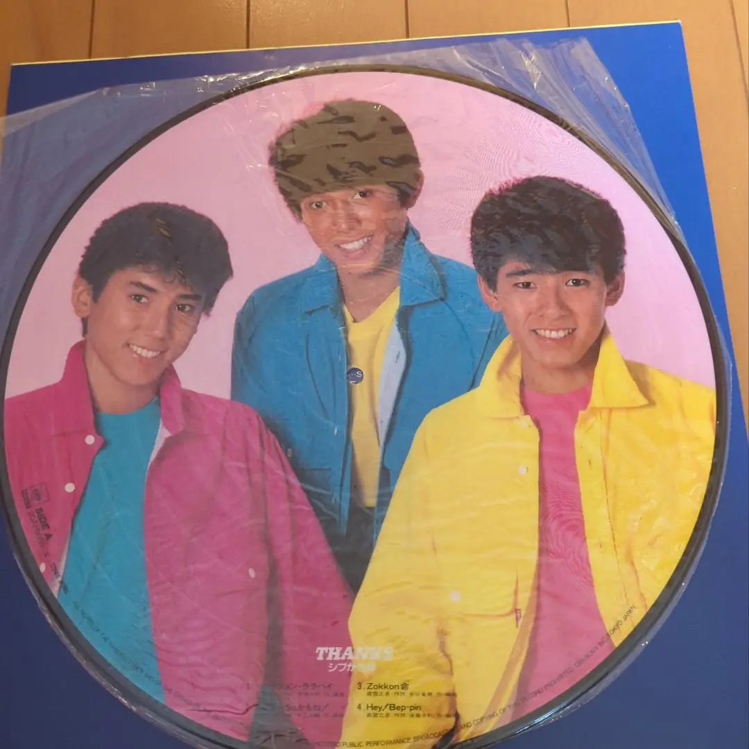 貴重エラー写真レコード❤シブがき隊 新品 音源はAB面収録 盤写真が両方A面仕様 LPレコード・限定生産盤・両面ピクチャー仕様】シブがき隊