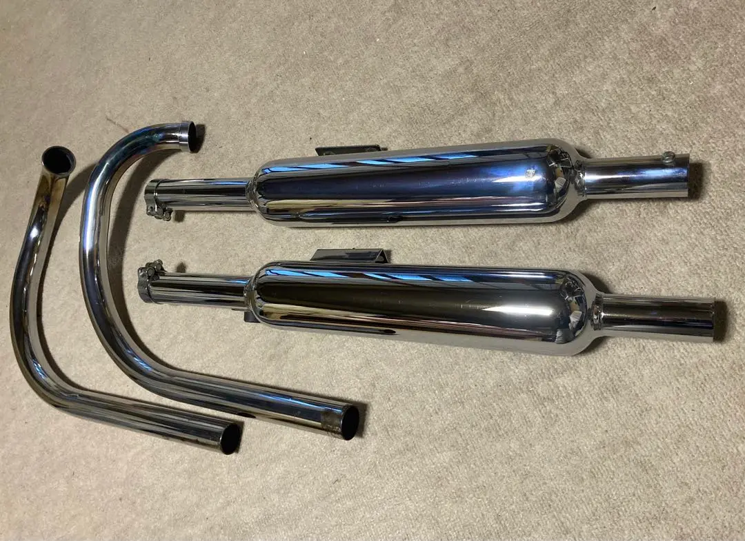 W650用poshキャプトンマフラーフルエキ（スチール製）