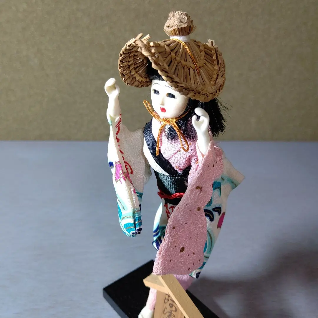 Thumbnail of Awa Odori, straw hat, Japanese doll
