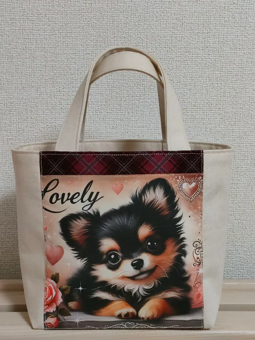 Thumbnail of Mini Tote 1325, Walking Bag, Lunch Bag, Chihuahua Dog 【116】