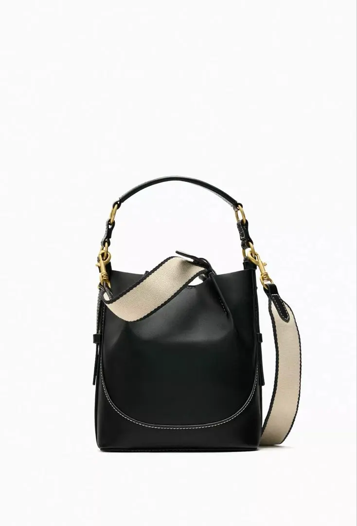 【ZARA】 海外限定 トップステッチ バケットバッグ 高見え 韓国 ZARAで買った「新作バッグ」が買って大当たりすぎるよ〜！使い