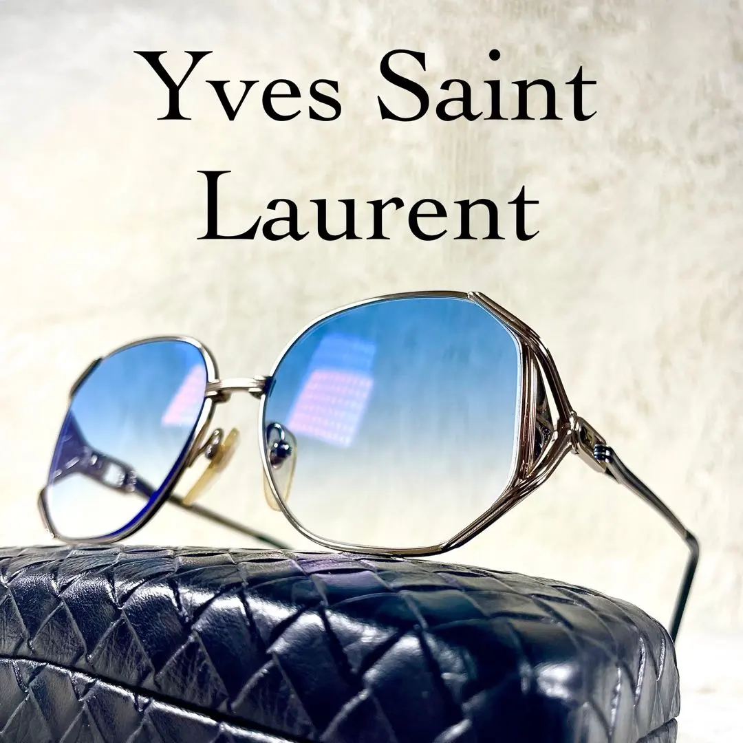 Thumbnail of Excellent Condition 70s Yves Saint Laurent Vintage Sunglasses Blue