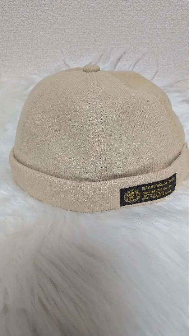 Thumbnail of Corduroy Fisherman Cap by GEGEEN GOMOG, Beige