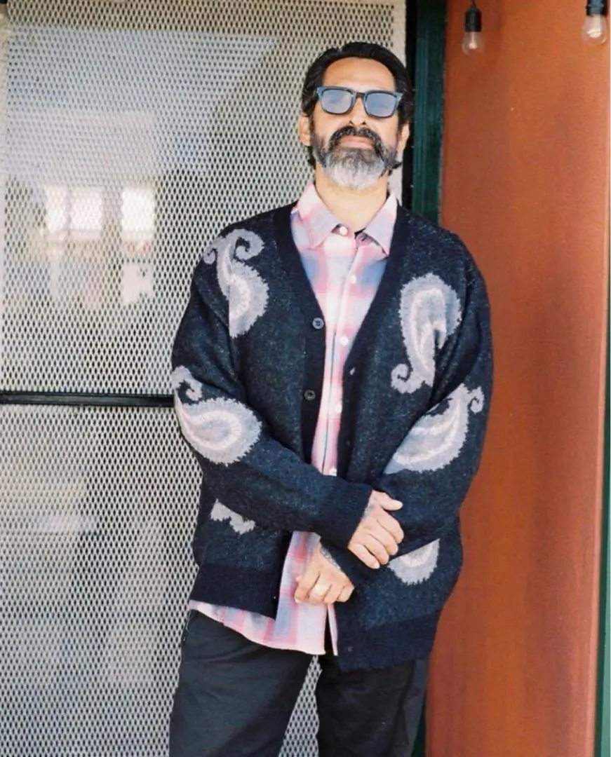 CHALLENGER BIG PAISLEY CARDIGAN ブラック CHALLENGER/BIG PAISLEY CARDIGAN（BLACK）［ビッグペイズリー