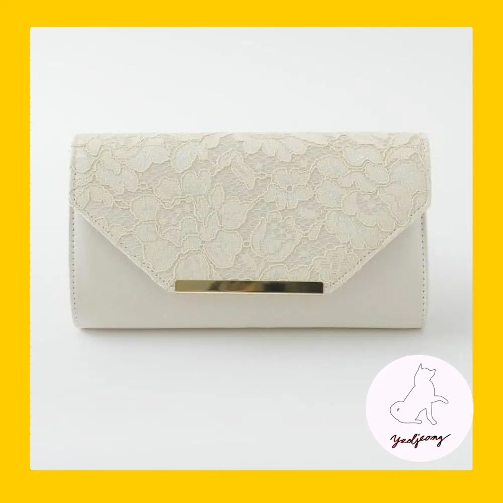 Thumbnail of Clutch Bag - Ivory: Party & Wedding Bag, Lace Handbag