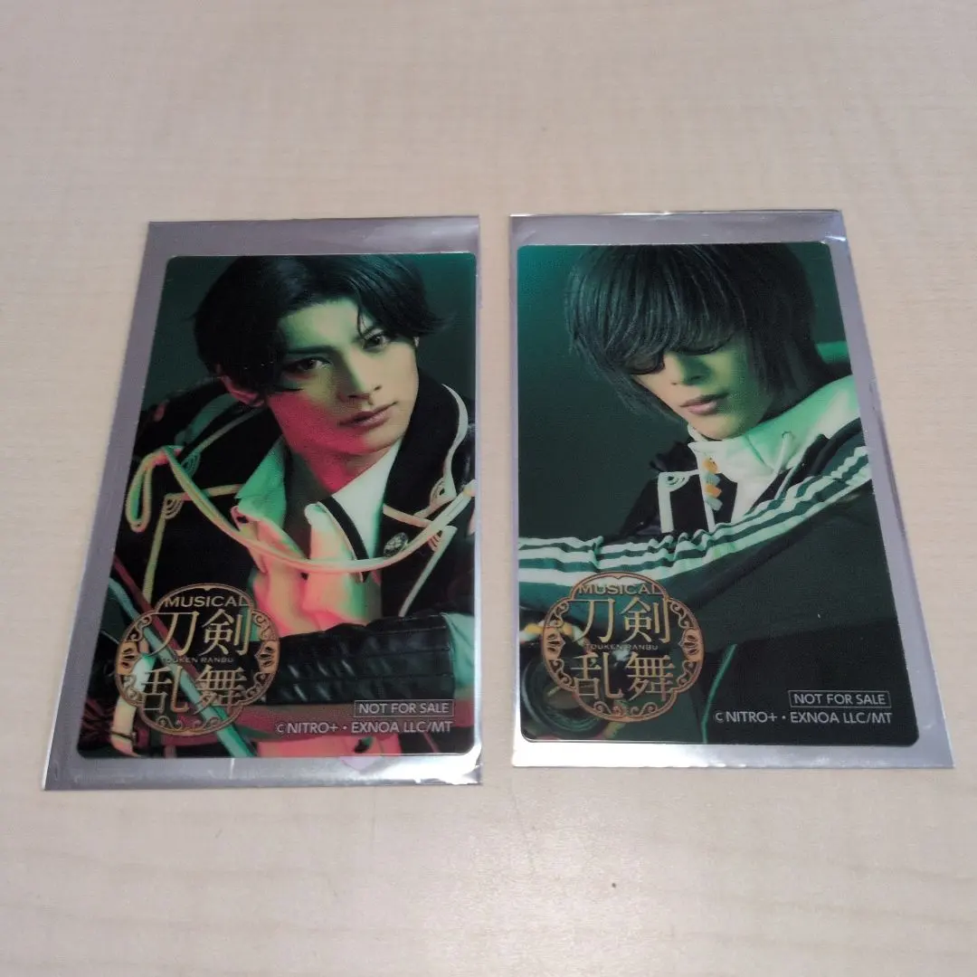 【刀ミュ】豐前江 桑名江／澀谷TSUTAYA咖啡廳特典 透明卡 的縮圖