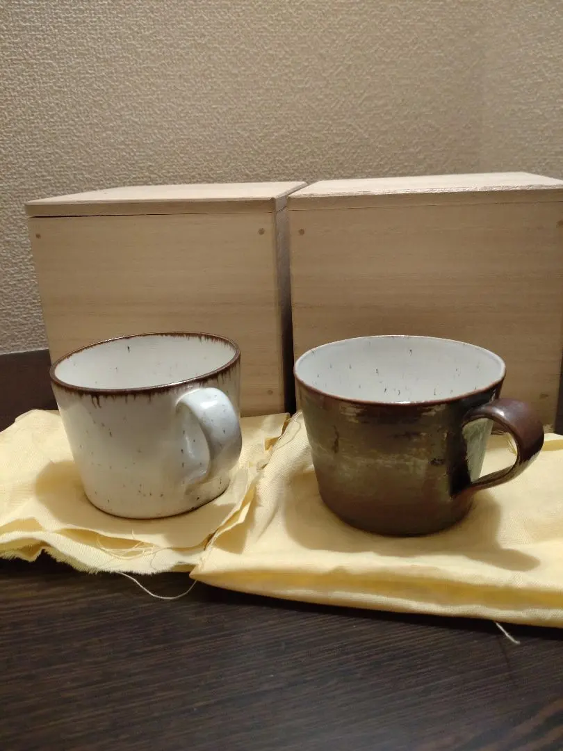 Thumbnail of Lucy Rie Handled Cups, Pair