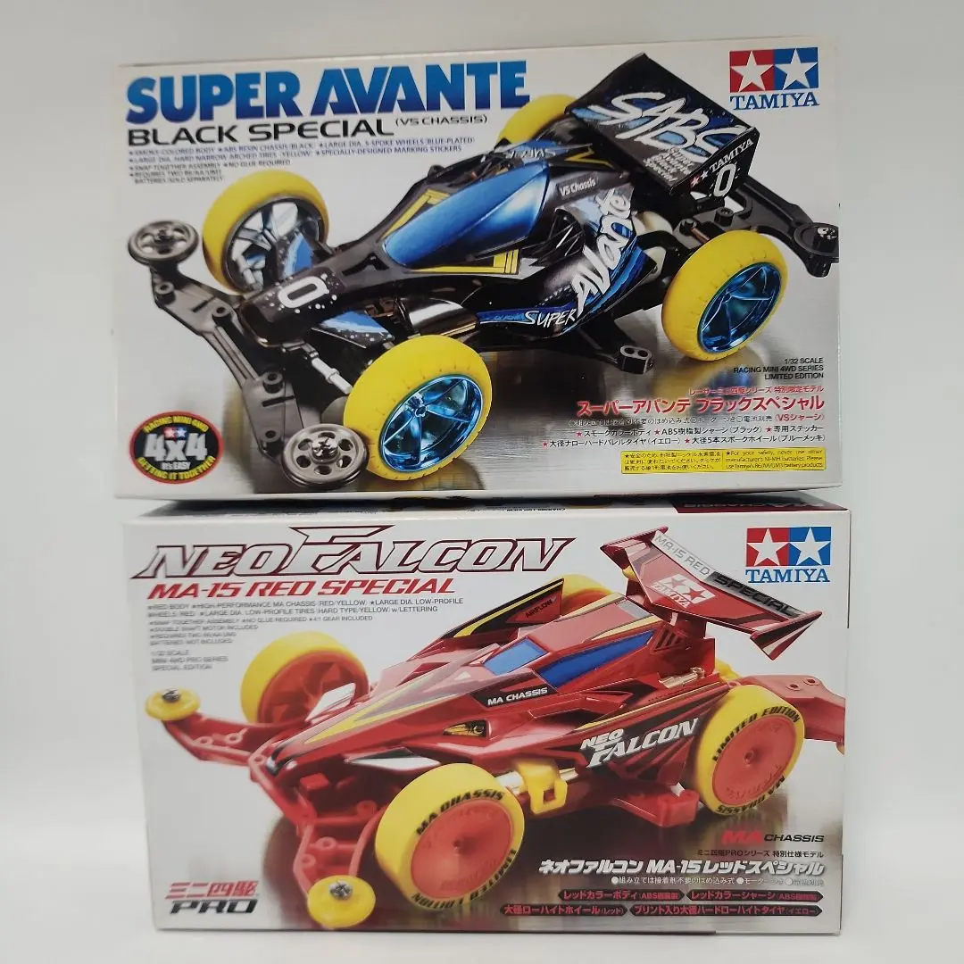 Thumbnail of Unassembled Mini 4WD Super Avante Black Special & Neo Falcon