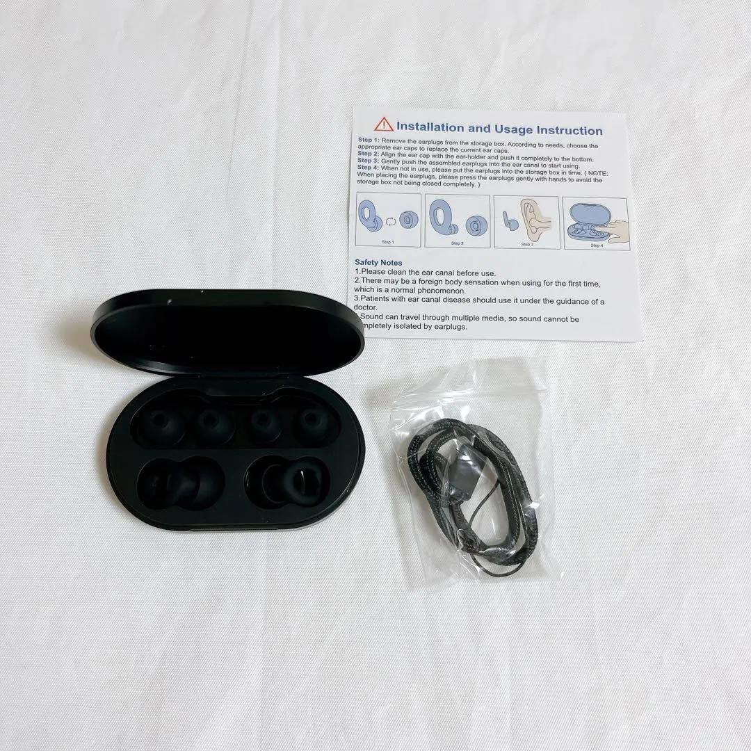 Thumbnail of Earplugs for Sleep, Quiet, Good Sleep, Noise Reduction Rating 28dB, Doesn't Hurt Ears, Silicone, Set of 3
