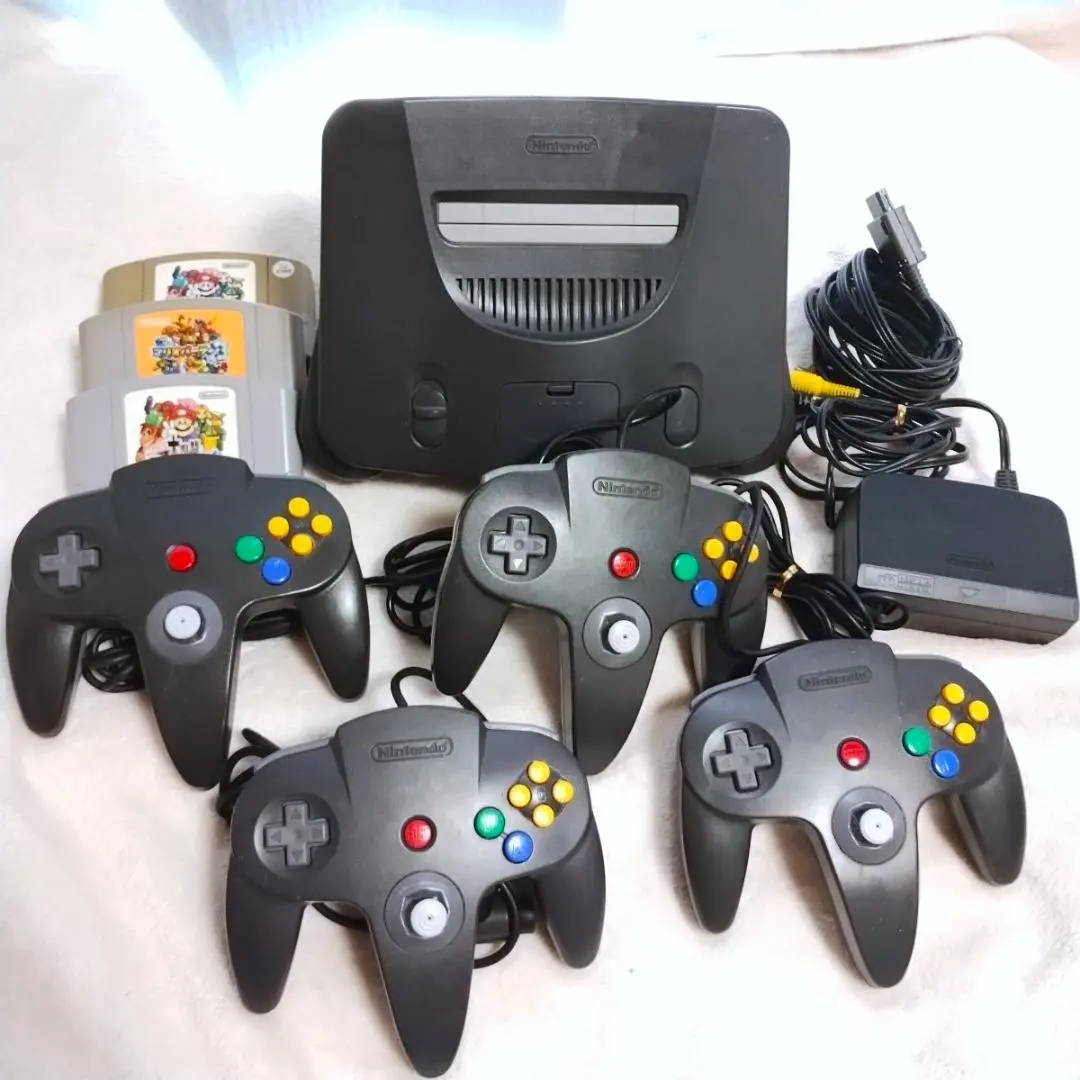 Thumbnail of 【Tested and Working】NINTENDO64 Console, 4 Controllers, 3 Game Software