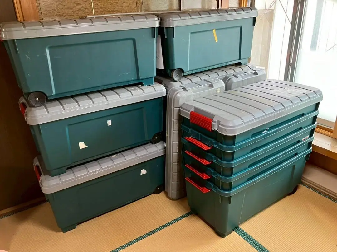 中古美品) アイリスオーヤマ RVボックス 2個セット IRIS OHYAMA コンテナボックス 2個セット フタ付き 85L RV