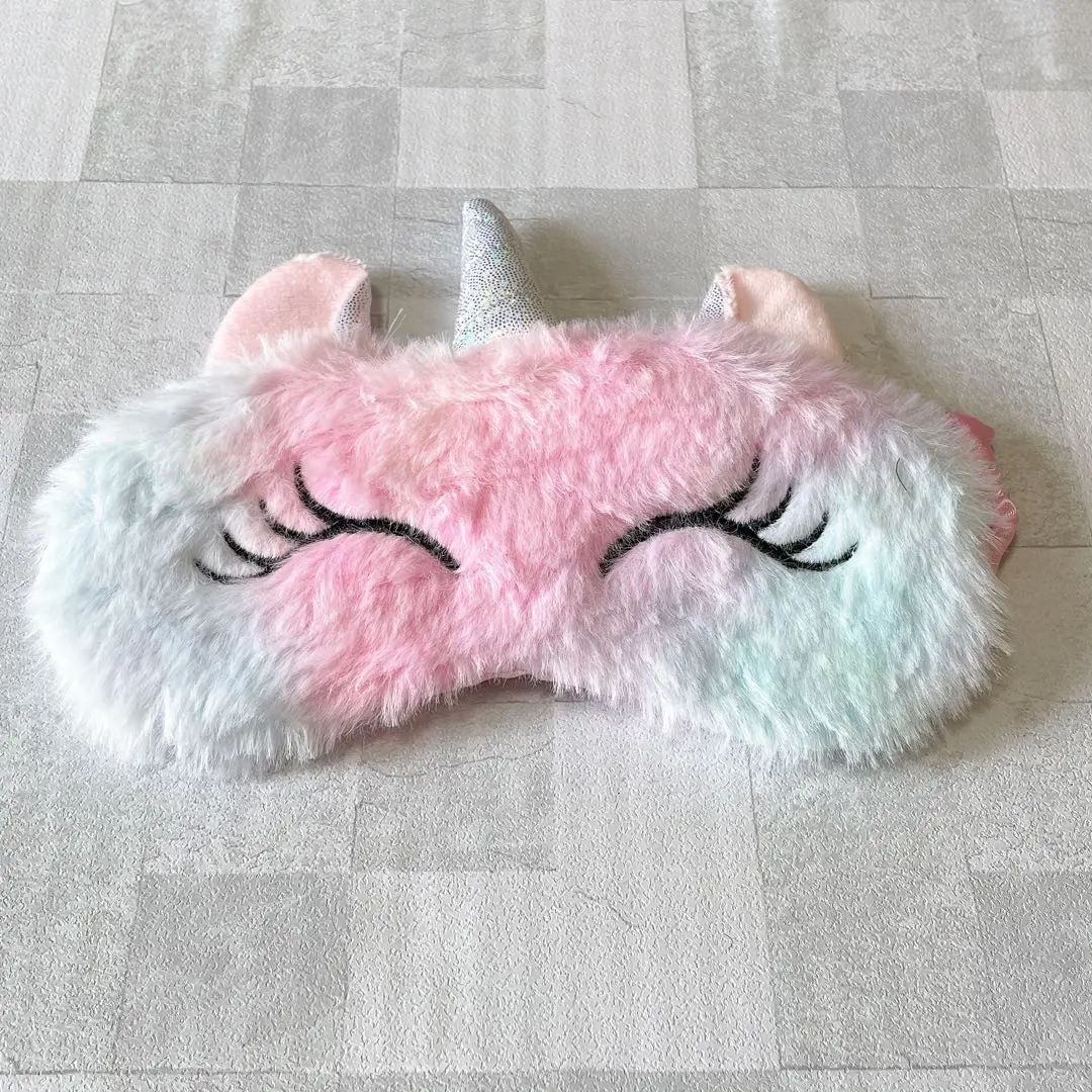 獨角獸眼罩 遮光 睡眠用 可愛 兒童用 的縮圖