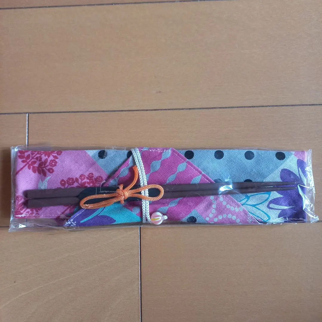Thumbnail of Handmade chopstick pouch + chopstick set