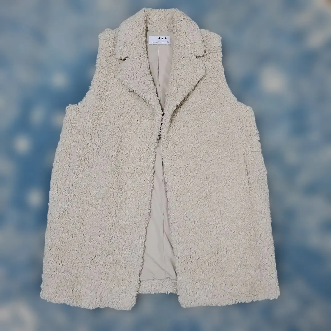 スリードッツ　プードルボア　グレージュ　1回のみ使用 スリードッツ プードルボア グレージュ 1回のみ使用 Lea】Poodle