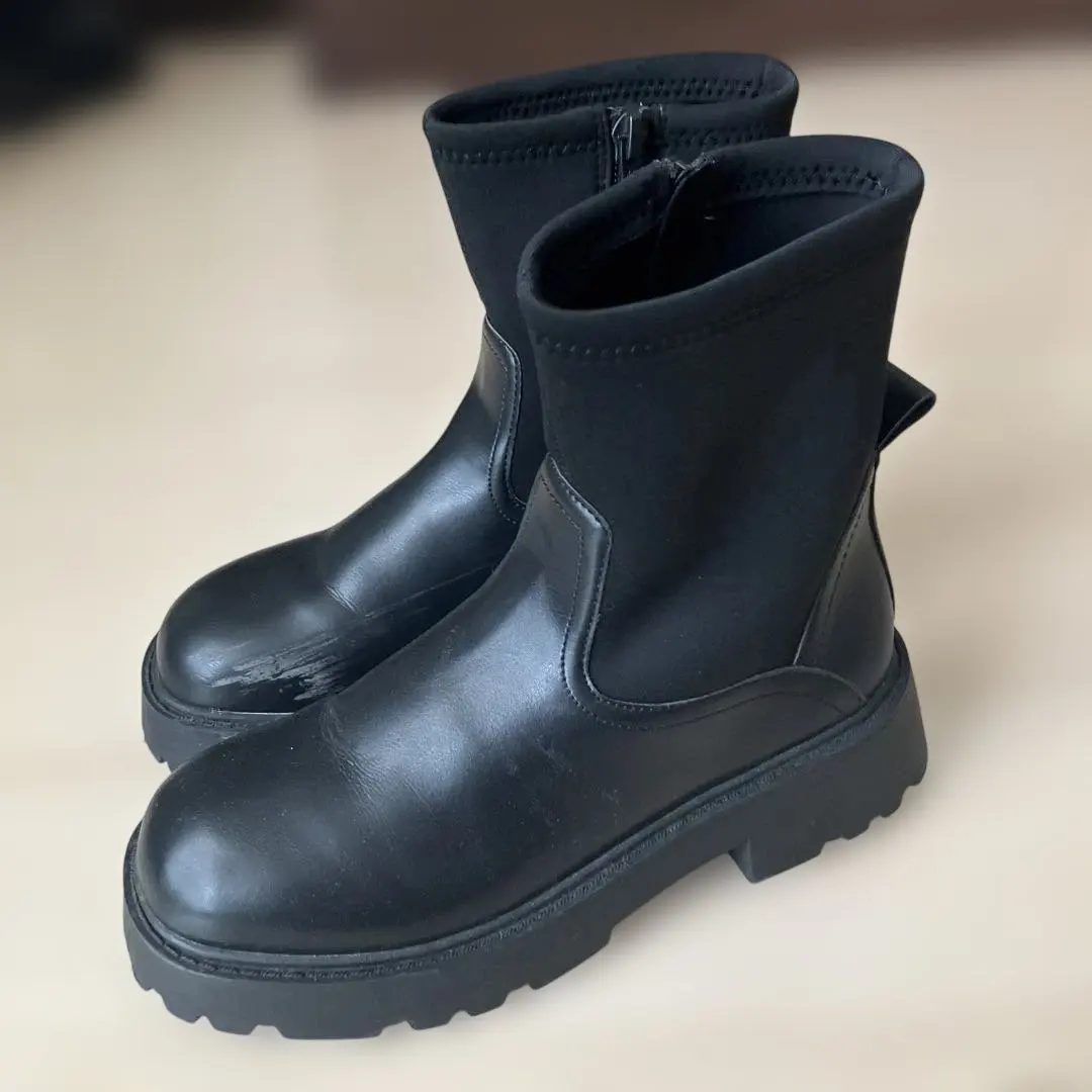 Zara kids 薩拉童裝 彈力踝靴 尺碼35 的縮圖