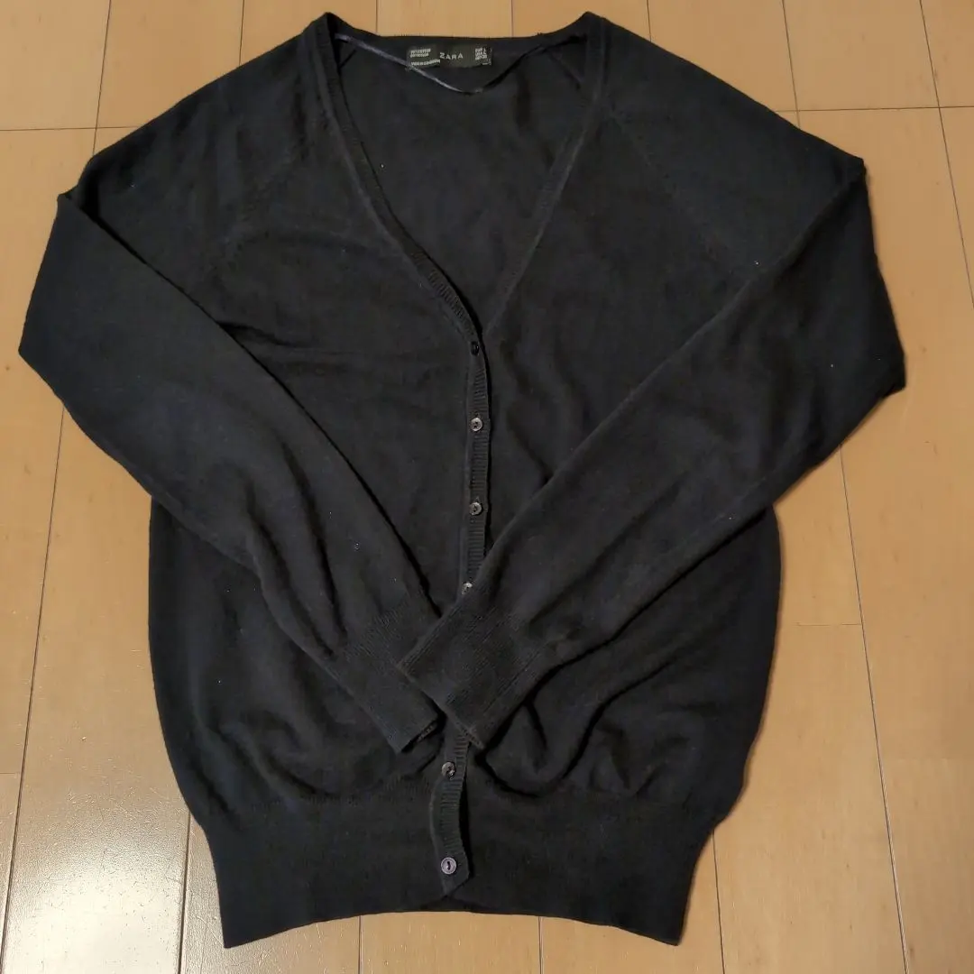 Thumbnail of ZARA Navy V-neck Cardigan L