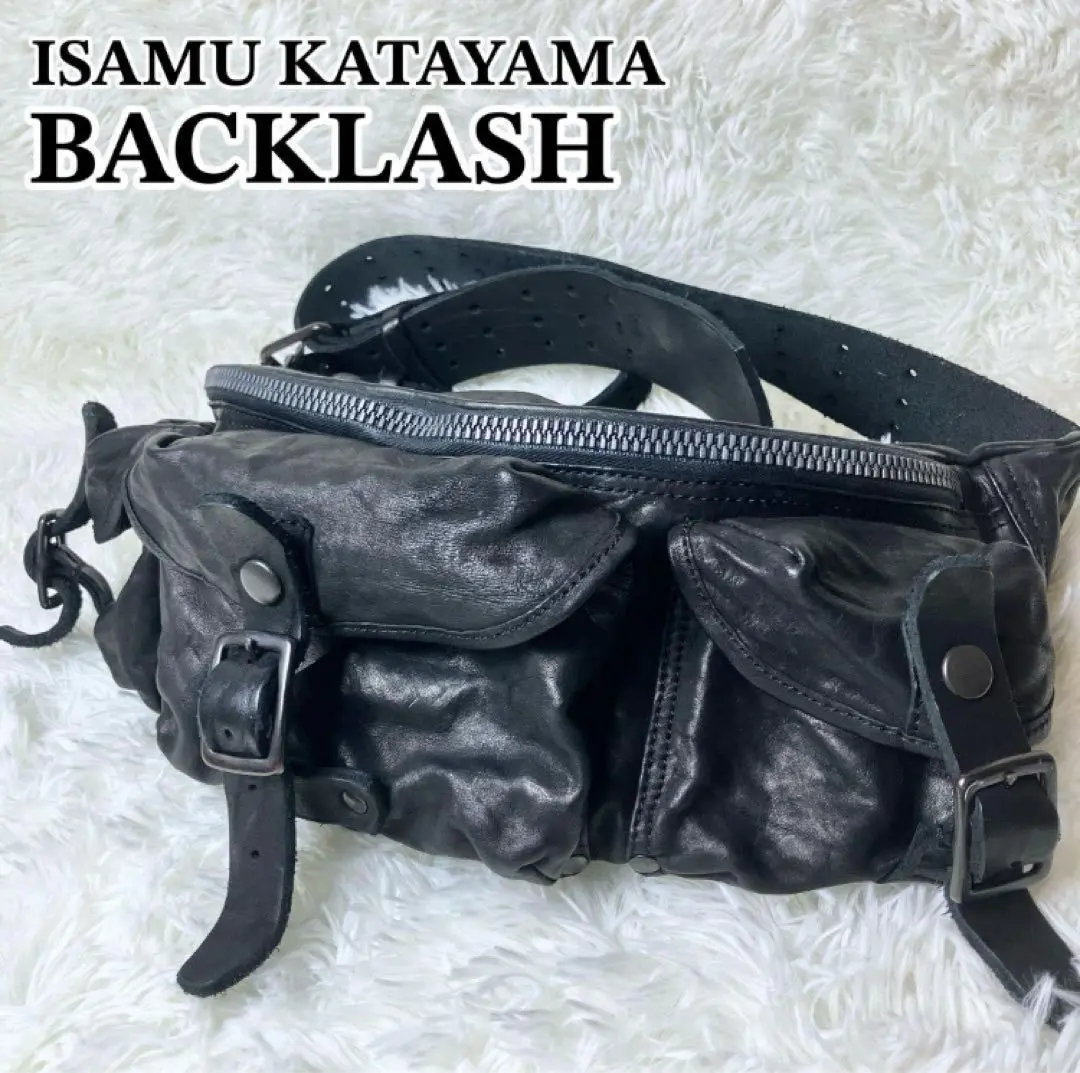 値下げしました　バックラッシュ　レザー　チェック　ボディバッグ　ブラック PVCクレストブリッジチェックボディバッグ（バッグ）｜BLACK