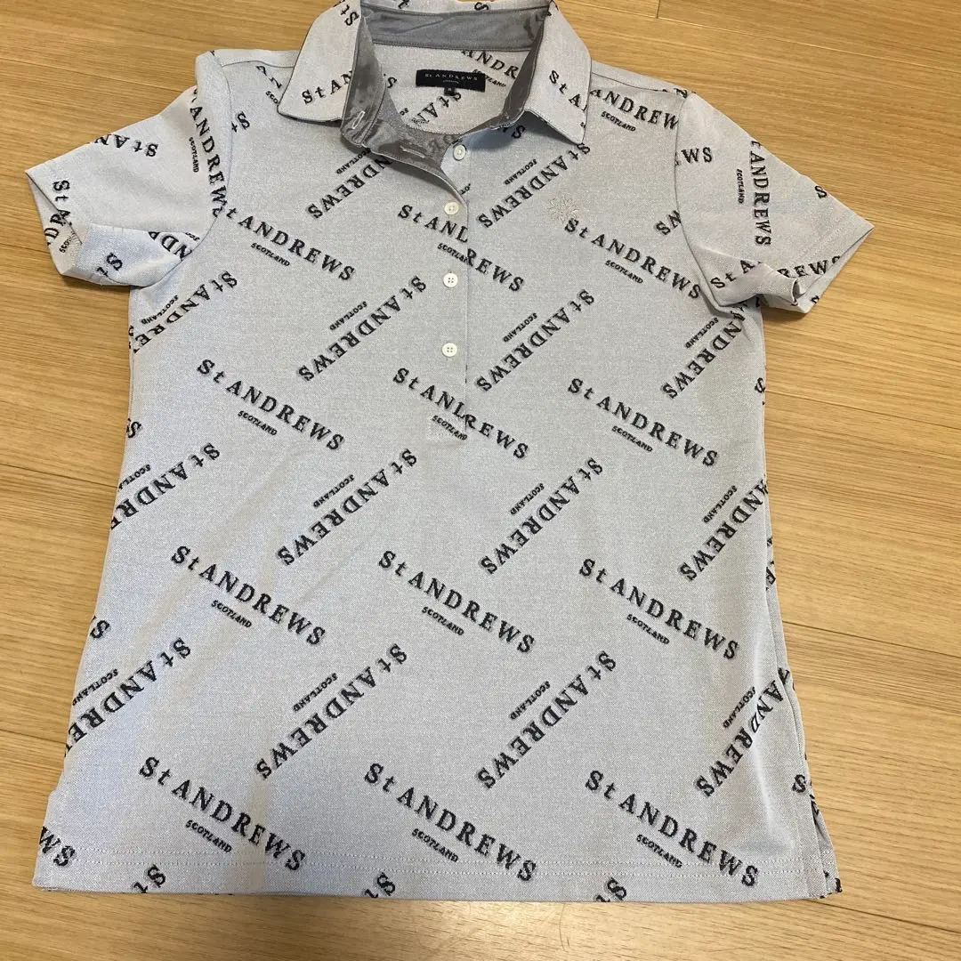 St ANDREW レディースポロシャツ Sサイズ ホワイト　新品 セントアンドリュース レディース ポロシャツ 白 ゴルフウェア