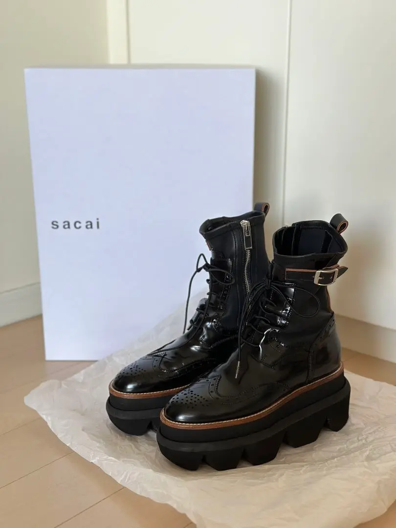 2025年最新】sacai ロングブーツの人気アイテム - メルカリ