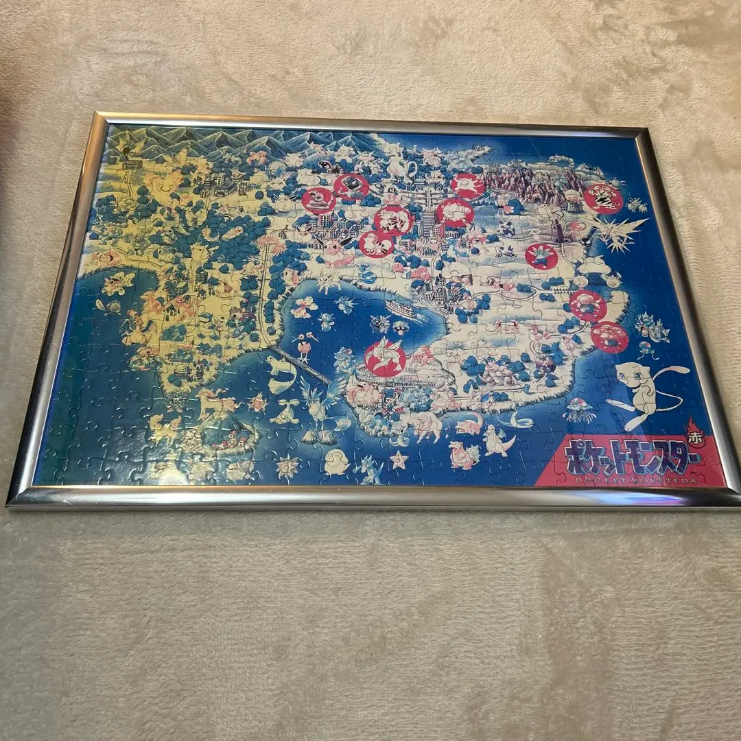 昔のポケモンパズル完成品額縁付 - メルカリ