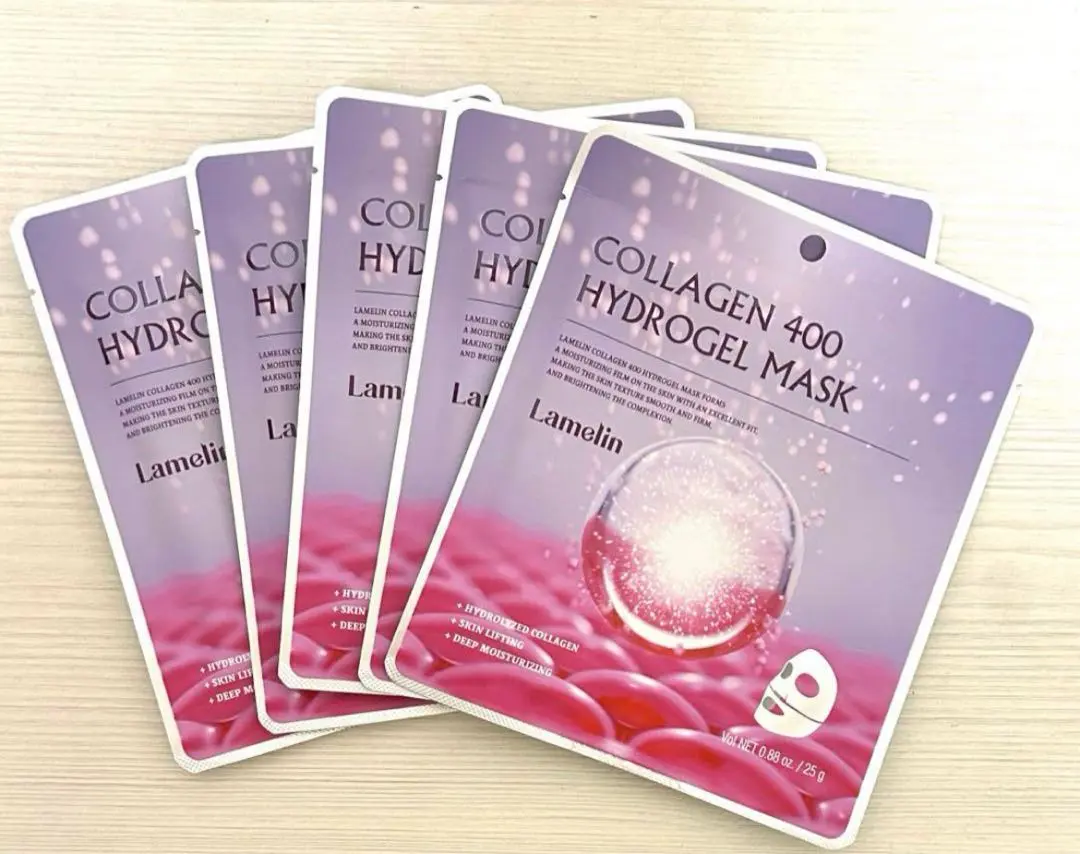 lamelin ラメリン コラーゲン 400 ハイドロゲル 30枚 Lamelin Collagen 400 Hydrogel Mask - LAMELIN