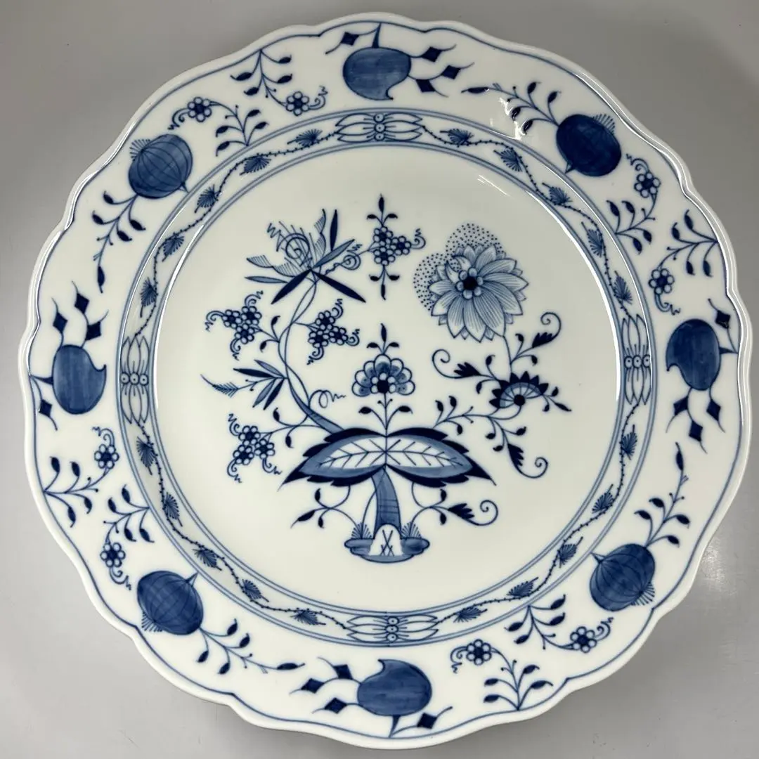 Thumbnail of Meissen Blue Onion Extra Large Plate, 35cm diameter, Higashi na 7-0831⭐︎1F
