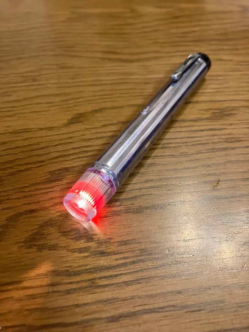 National 筆型手電筒 透明/紅 BF-318 的縮圖