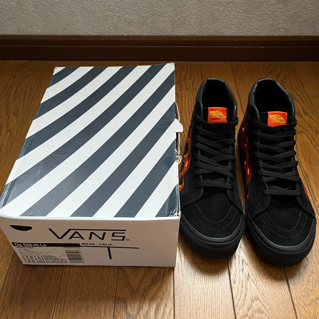 vans wtaps sk8 hi flame 25.5 バンズ ダブルタップス W)taps - 【木村拓哉着】Vans WTAPS flame SK8-HI 世界くらべて