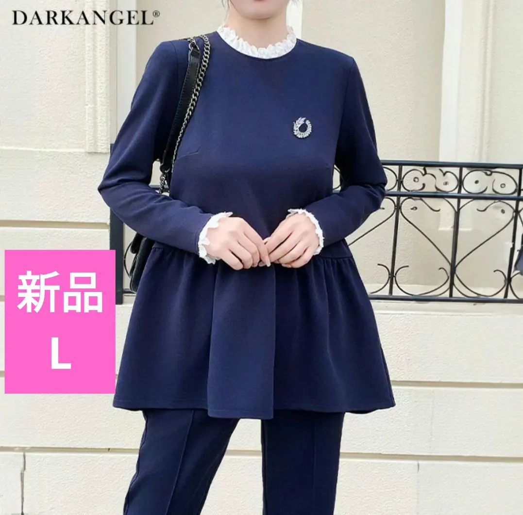 【新品】Dark Angel 禮服式 傘擺 上下套裝 海軍藍 L 的縮圖