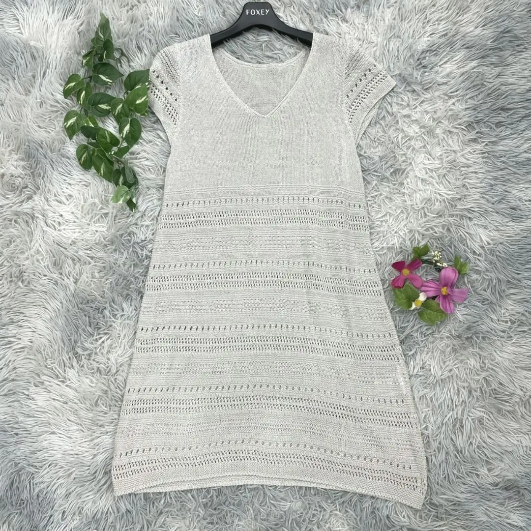 Thumbnail of Georges Rech Summer Knit Dress (40) Cotton Openwork