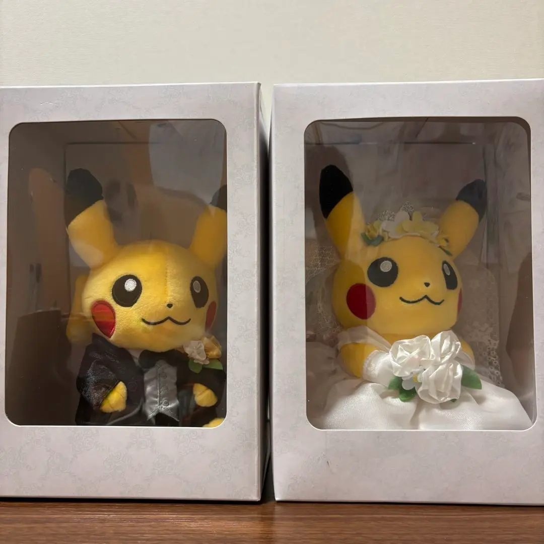 ポケモン ピカチュウ もこもこウエディングセット ペアピカチュウ ウエディング Pokemon ポケモンセンターオリジナル ぬいぐるみ ピカチュウ