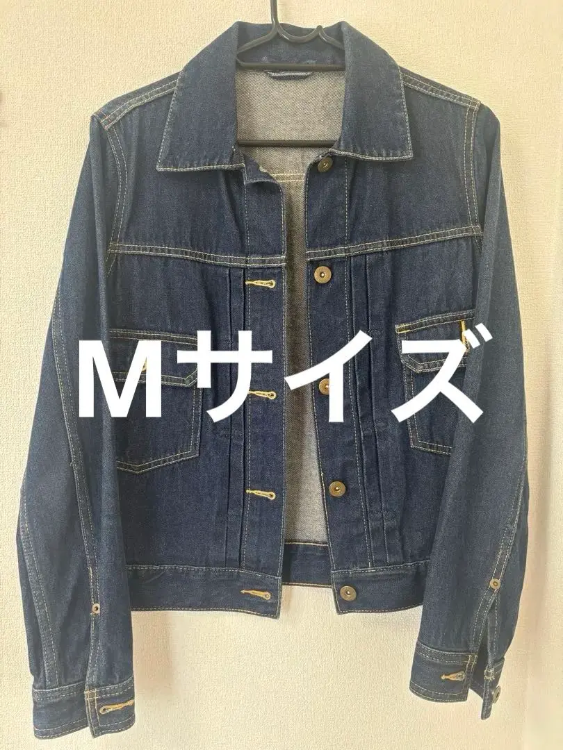 【免運費】牛仔外套 靛藍色 長袖 外套 M碼 GU 的縮圖