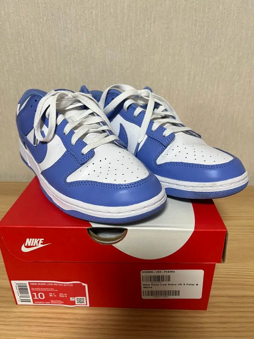 【ナイキ】 Nike Dunk Low White Polar Blue★ダンク ロー BTTYS NIKE DUNK LOW RETRO POLAR/POLAR-WHITE-WHITE（ナイキ ダンク