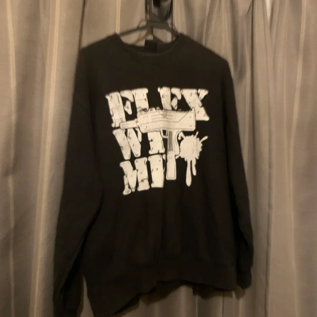 flexwitme 白トレーナー flex with me白トレーナーyokosquad ラッパー着用 - メルカリ
