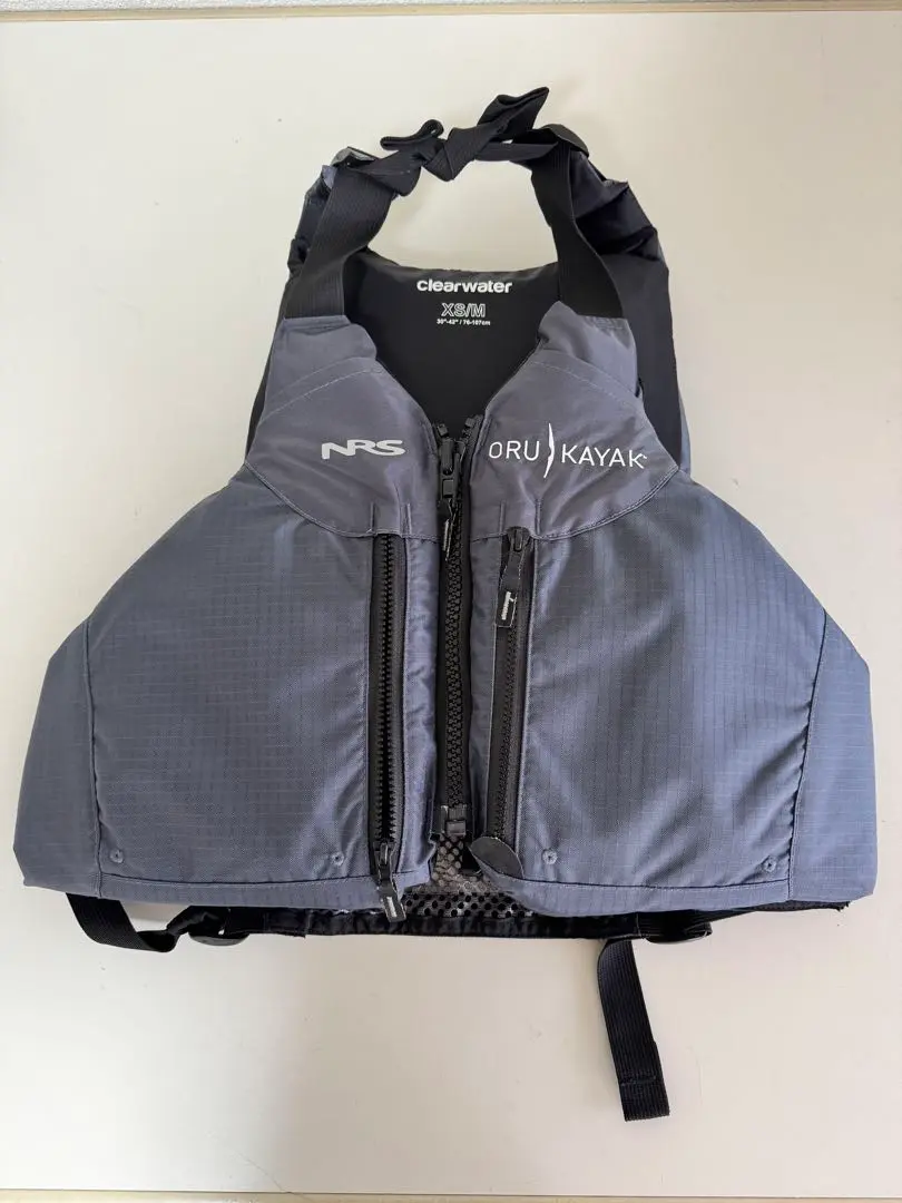 NRS ORU KAYAK ライフジャケット グレー オルカヤック PFD ORU KAYAK | ライフジャケット 浮力7.5kg