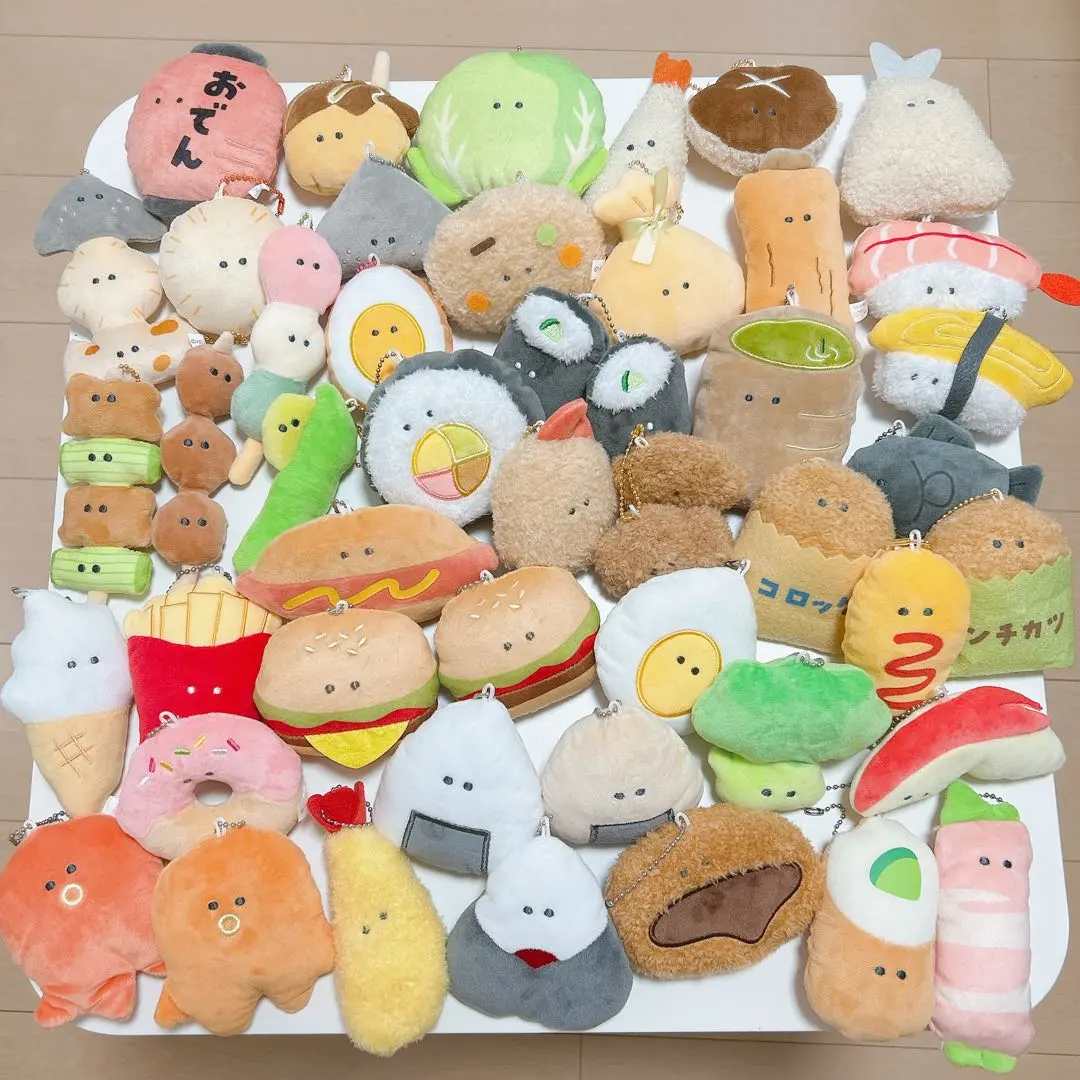 Thumbnail of Collection of stuffed animals with round eyes