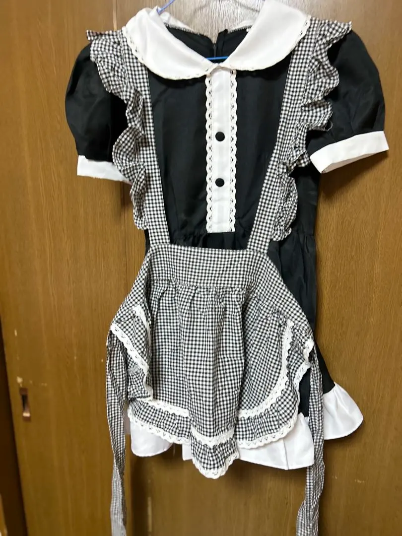 Thumbnail of Maid outfit cosplay, check pattern, size M
