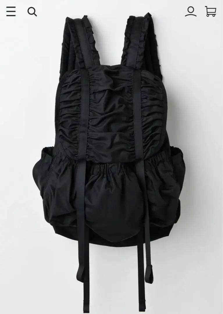 ★美品・紙タグ付き★ ENFOLD ギャザーバックパック　ブラック　黒 2025年最新】ENFOLD リュック・バックパックの人気アイテム