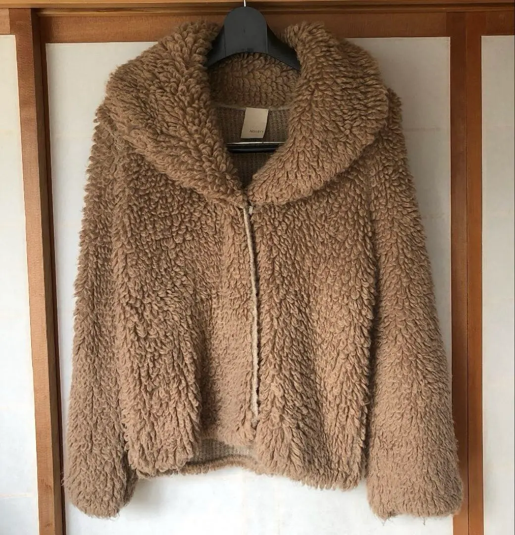 【美品】　Nolley's ファー付き コート　リアルファー　ベージュ 2025年最新】ノーリーズ レディース 毛皮・ファーコートの人気